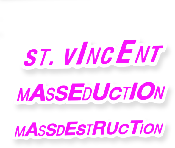 Sticker Pack - St Vincent Masseduction Sticker (600x600), Png Download