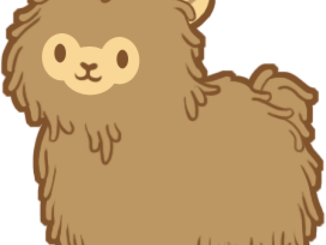 Pomeranian Clipart Alpaca - Cartoon (640x480), Png Download