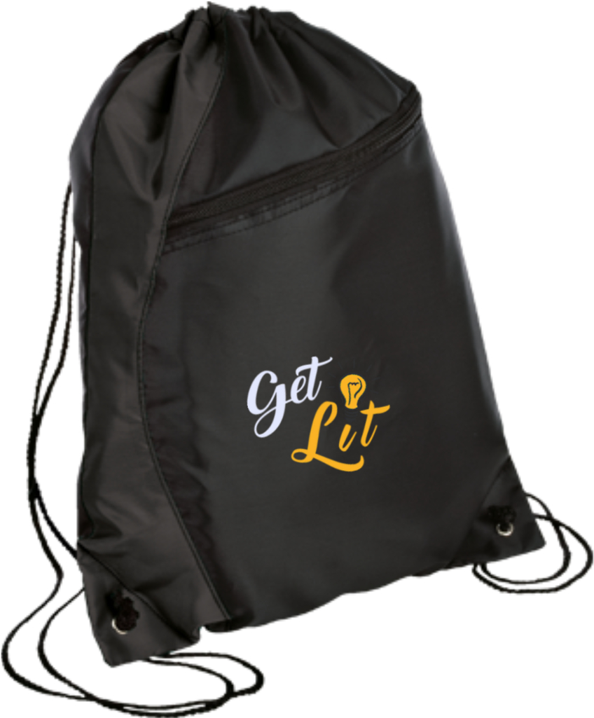 Get Lit Drawstring Bag - Drawstring (1024x1024), Png Download