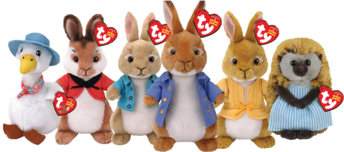 Peter Rabbit - Stuffed Toy (1154x514), Png Download
