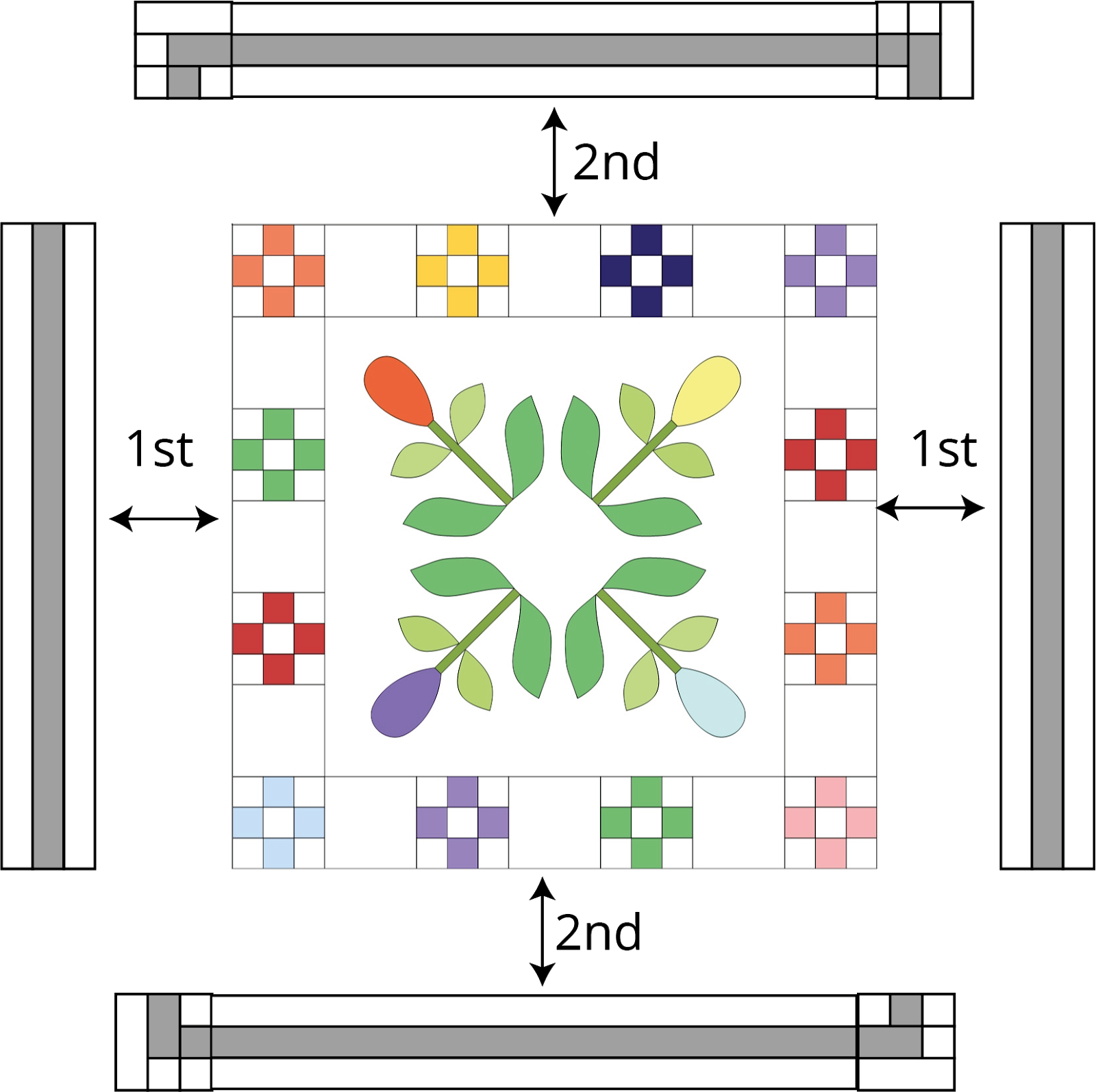 The Centre Unit Should Measure 41" X 41” - Graphic Design (1600x1595), Png Download