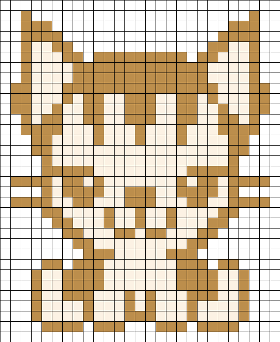 Cute Kitten Hama Perler Bead Pattern / Bead Sprite - Central City Brewing Co Ltd (567x693), Png Download