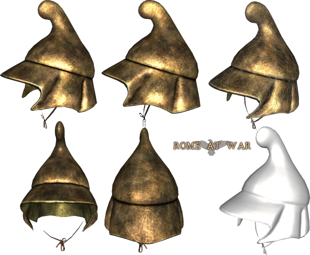 From Rome At War Website - Boeotian Helmets (620x511), Png Download