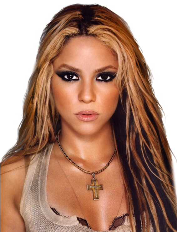 Shakira, Wig - Shakira (566x742), Png Download