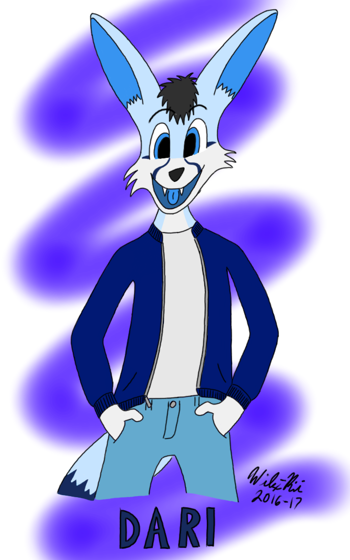 Dari The Fennec - Cartoon (696x1114), Png Download