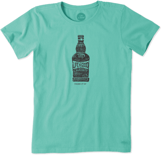 Women - Life Is Good Women's Crew T Shirt (570x570), Png Download