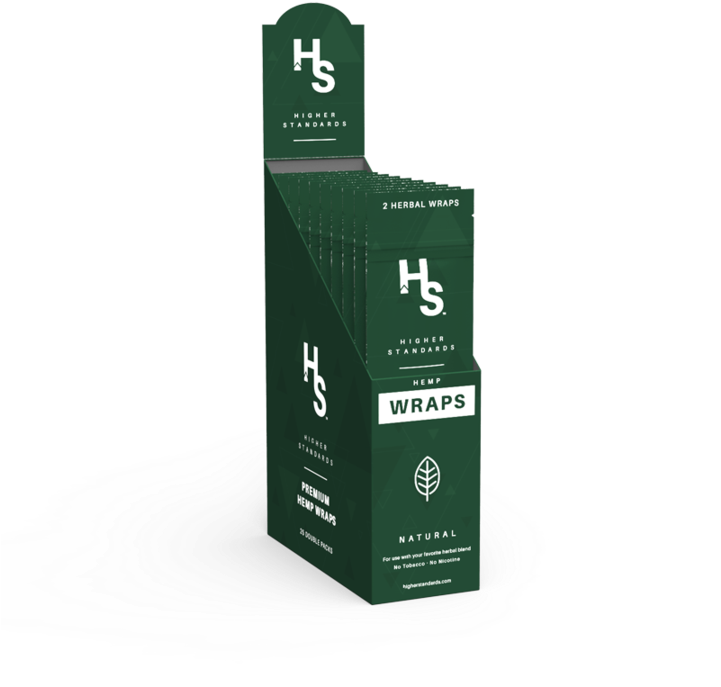 Higher Standards Premium Hemp Wraps - Box (720x720), Png Download