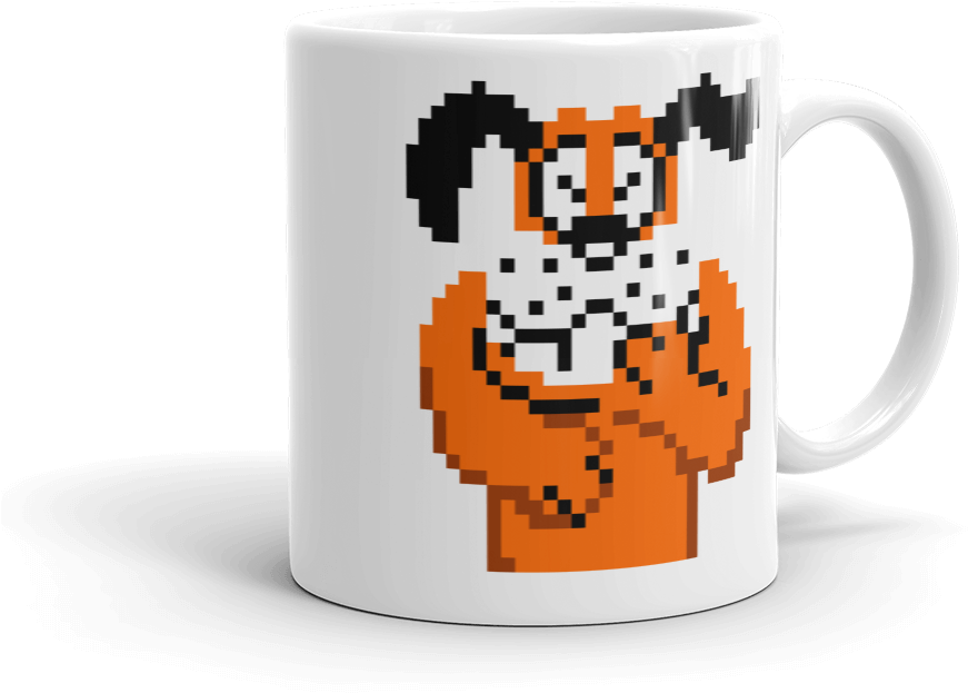 Duck Hunt Laughing Dog Nes Retro Video Game Coffee - Duck Hunt Dog (1000x1000), Png Download