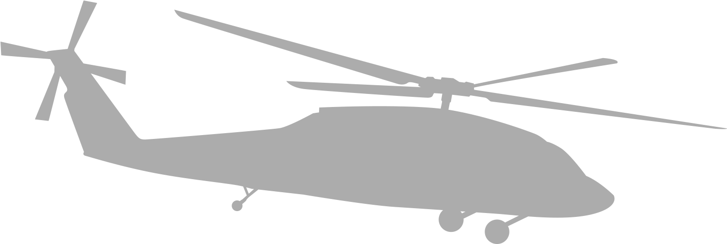 Airborne - Helicopter Rotor (1850x792), Png Download