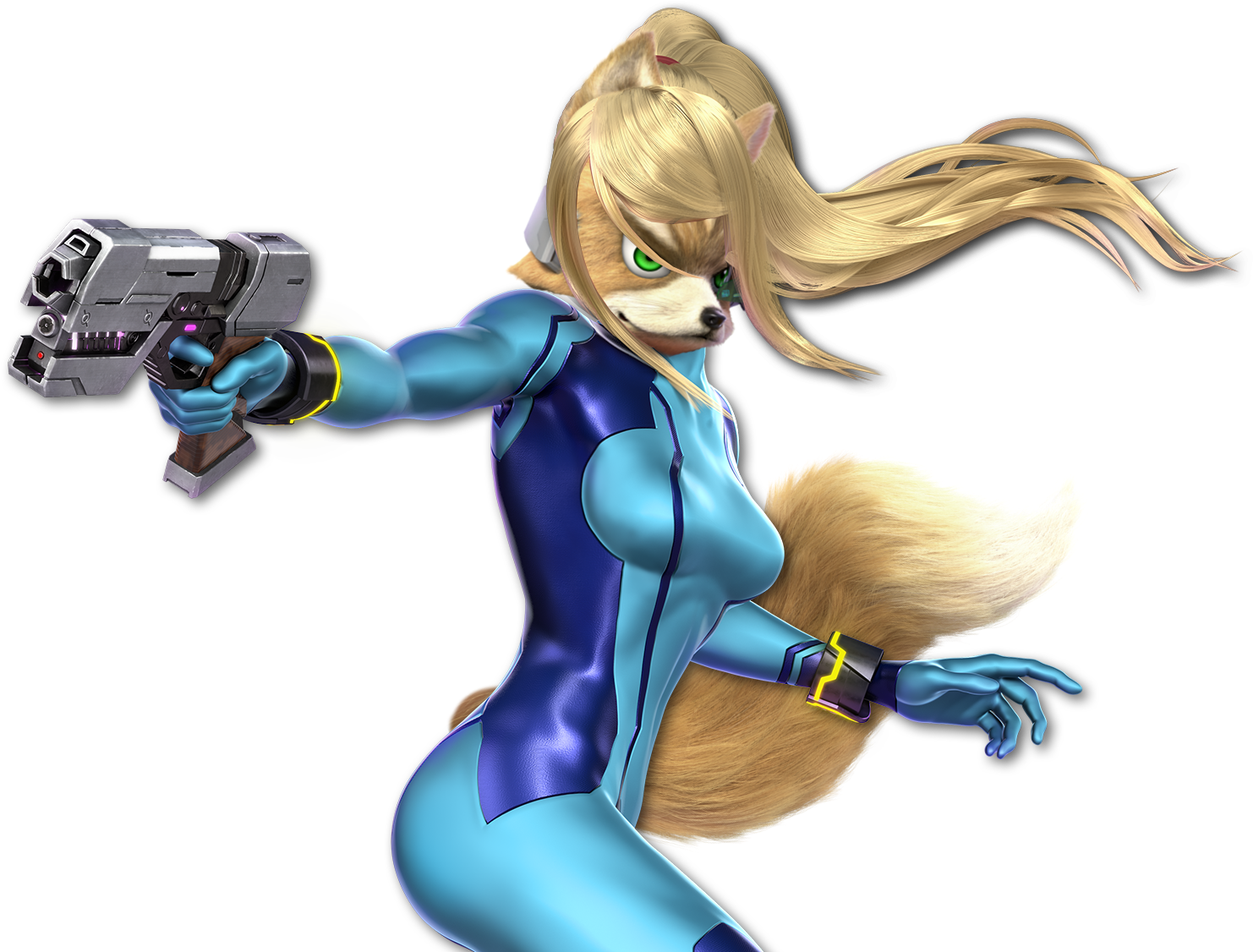 Sticker Starfox Fox Mccloud Super Smash Bros Ultimate - Smash Bros Ultimate Samus (1500x1125), Png Download