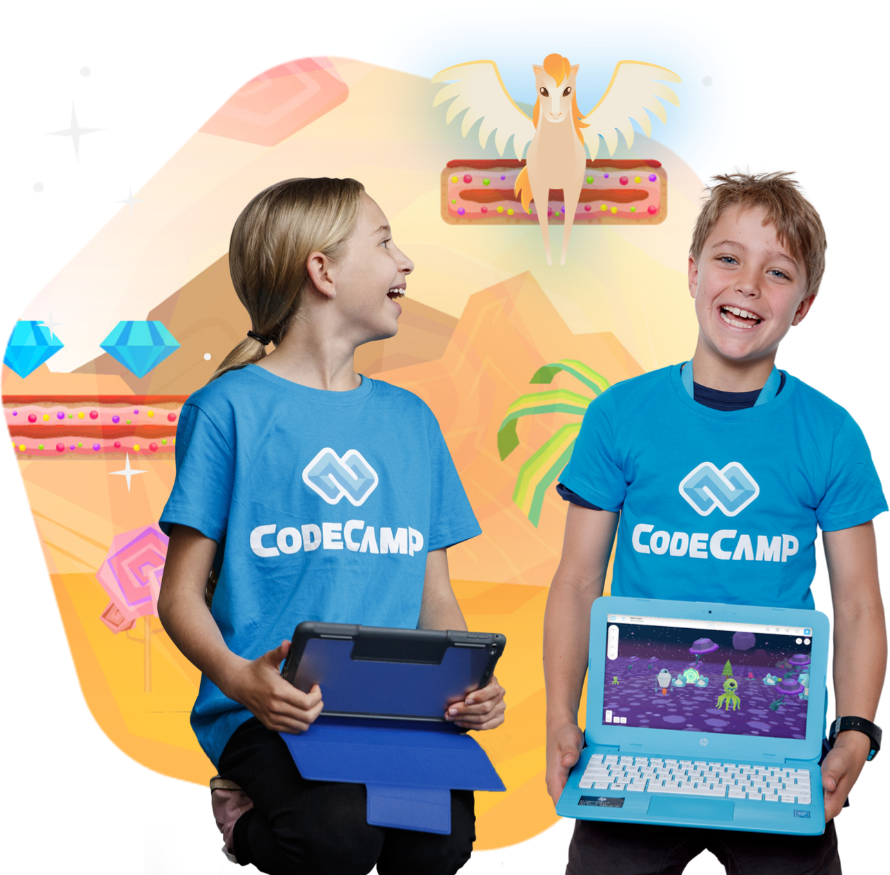 Supported By - Child (1290x1269), Png Download