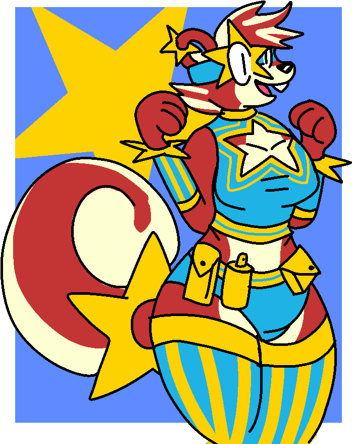 Starburst Squirrel - Cartoon (731x903), Png Download