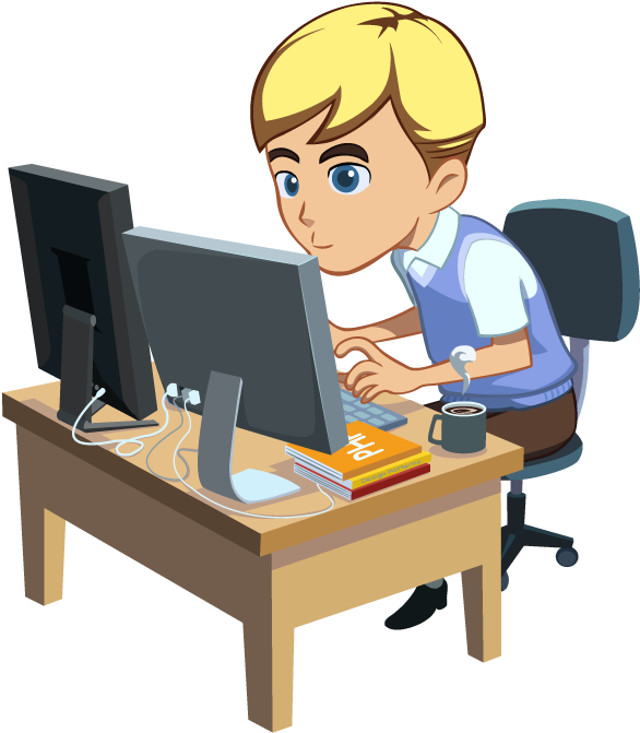 Software Developer Png Pluspng - Software Engineer Png Icon (595x709), Png Download