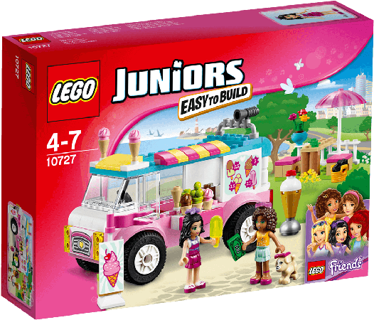 Ice Cream Truck - Lego Friends Junior Sets (800x880), Png Download