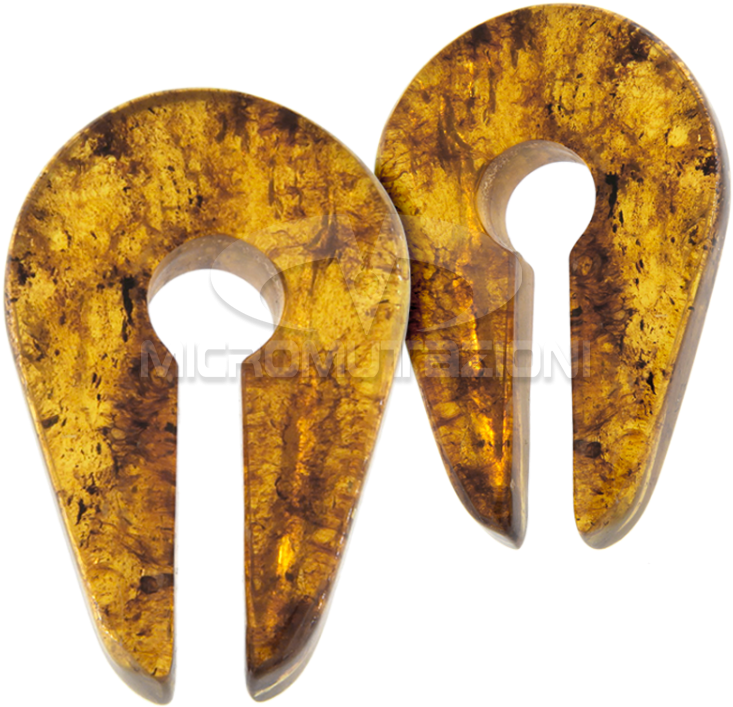 Chiapas Amber Keyhole Weight Stone - Spoon (750x750), Png Download