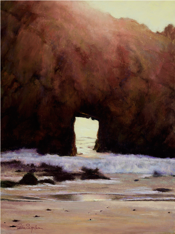 Waterscapes Esther Engelman Artist The Key Hole - Natural Arch (1000x800), Png Download