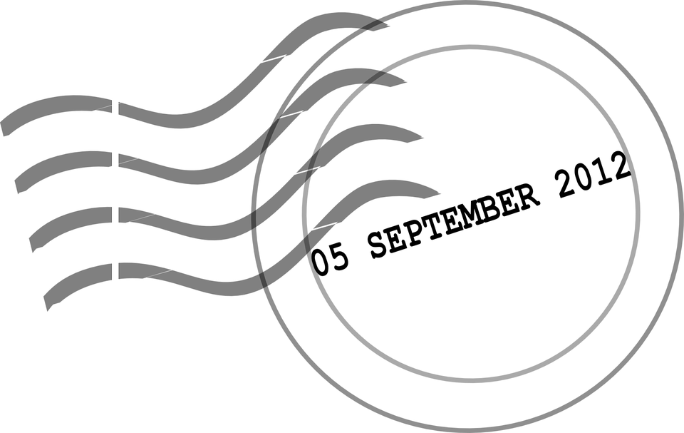 Stamp, Post, Date, 05 September 2012, Mail, Postage (960x607), Png Download
