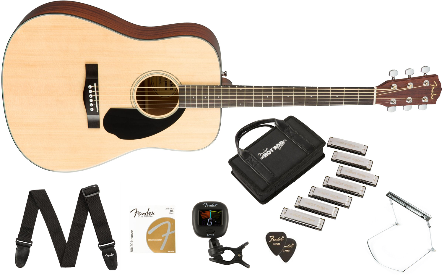 Cd-60s Acoustic Guitar Pack 7 Hot Rod Deluxe Blues - Fender Guitar Price In India (1502x932), Png Download