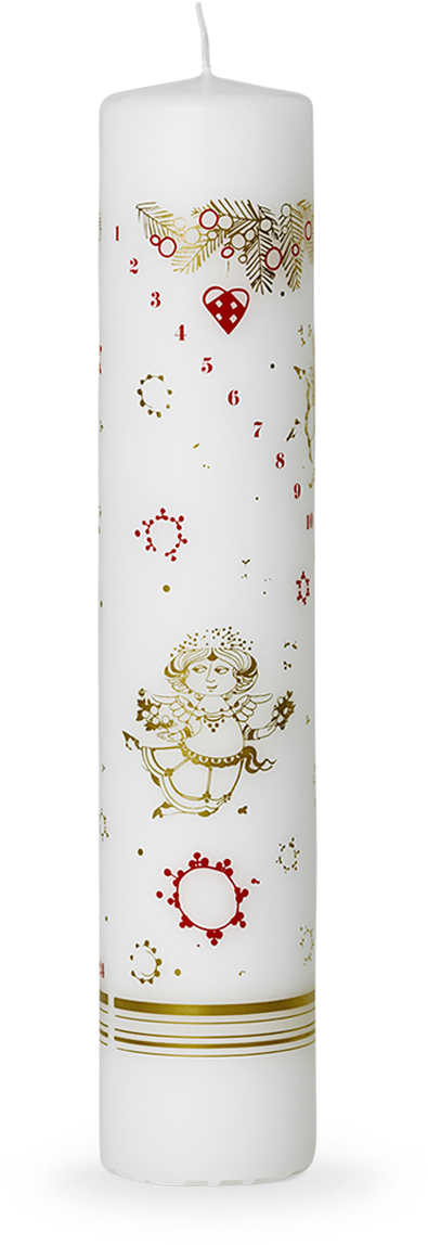 Christmas Tales Advent Candle White Ø5 Cm - Bjørn Wiinblad Kalenderlys (1200x1200), Png Download