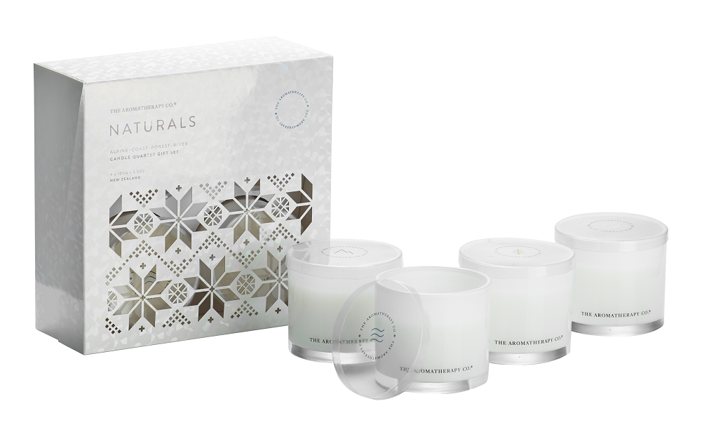 The Aromatherapy Co Christmas Candle Quartet Gift Set - Cosmetics (1000x1000), Png Download