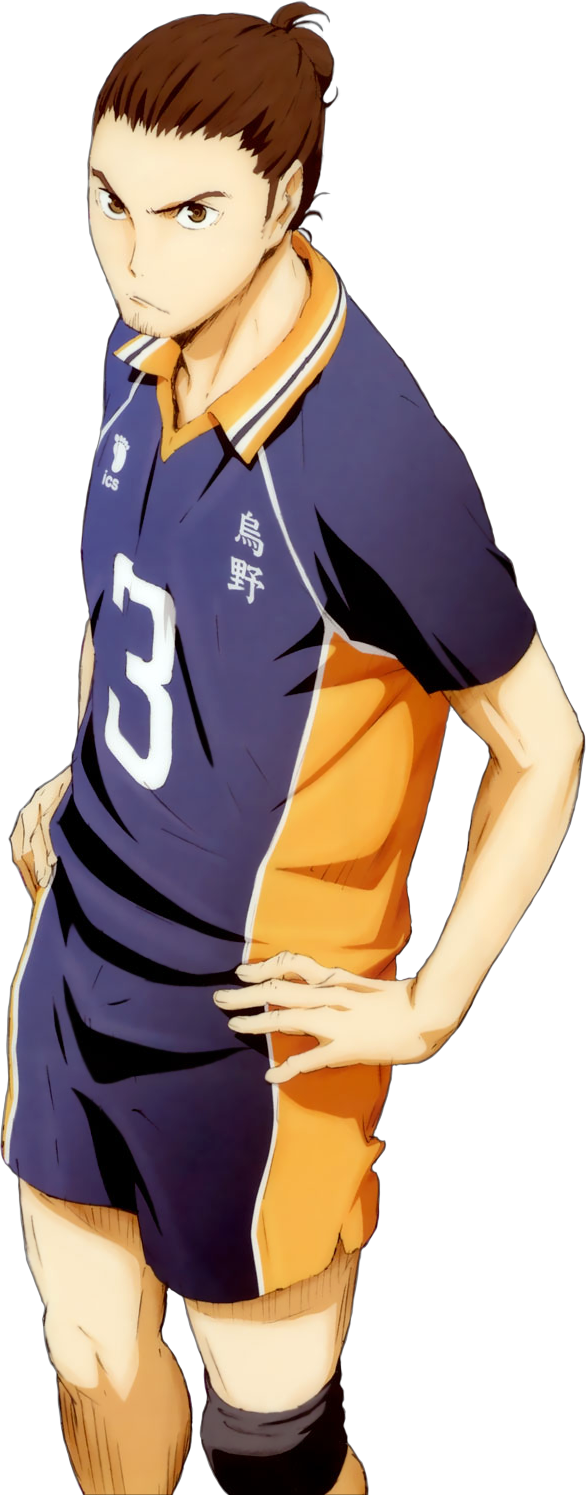 Haikyuu - Asahi Azumane Transparent (586x1495), Png Download