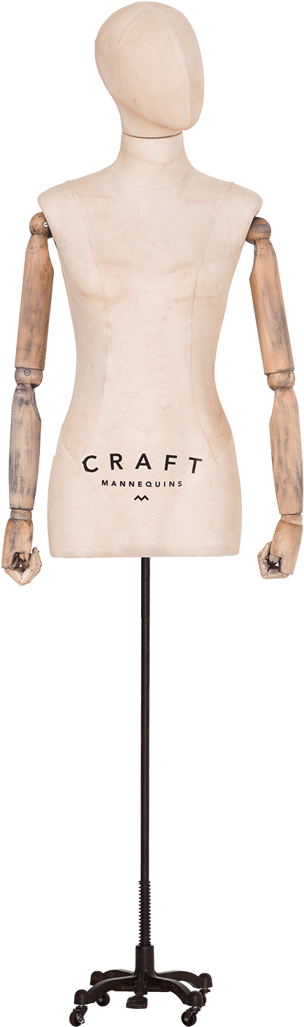 12 Female Vintage Egg Min - Mannequin (1000x1500), Png Download