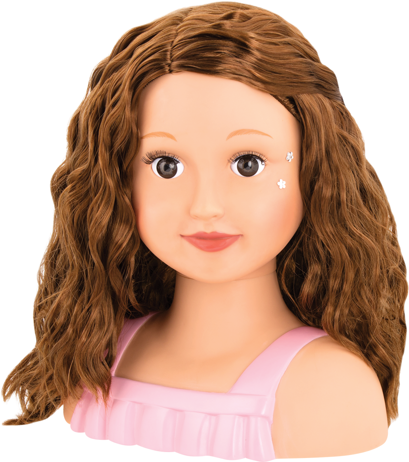 Talia Doll Hairstyle Styling Head - Girl (1050x1050), Png Download