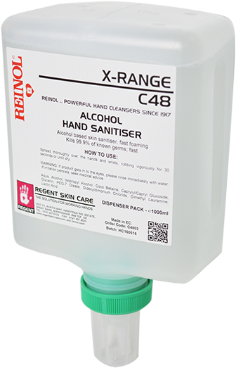 C48 Reinol X-range Foaming Alcohol Hand Sanitizer - Electrical Supply (472x708), Png Download