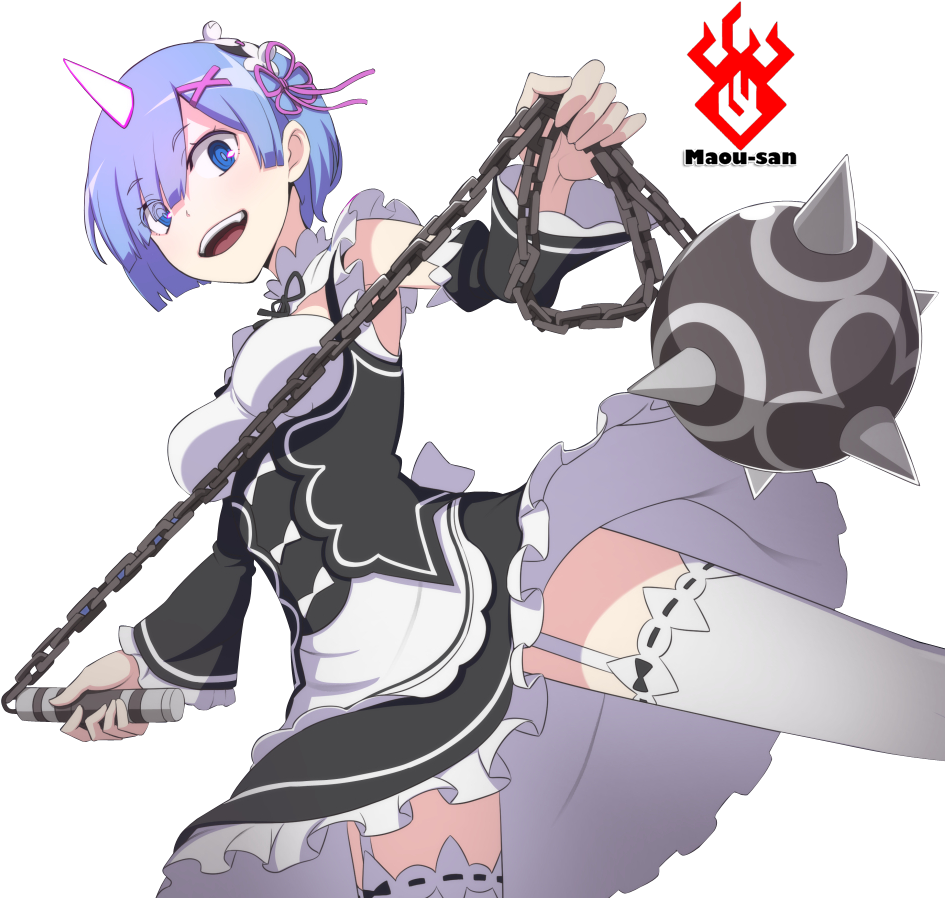 Rem Re Zero Weapon (958x900), Png Download