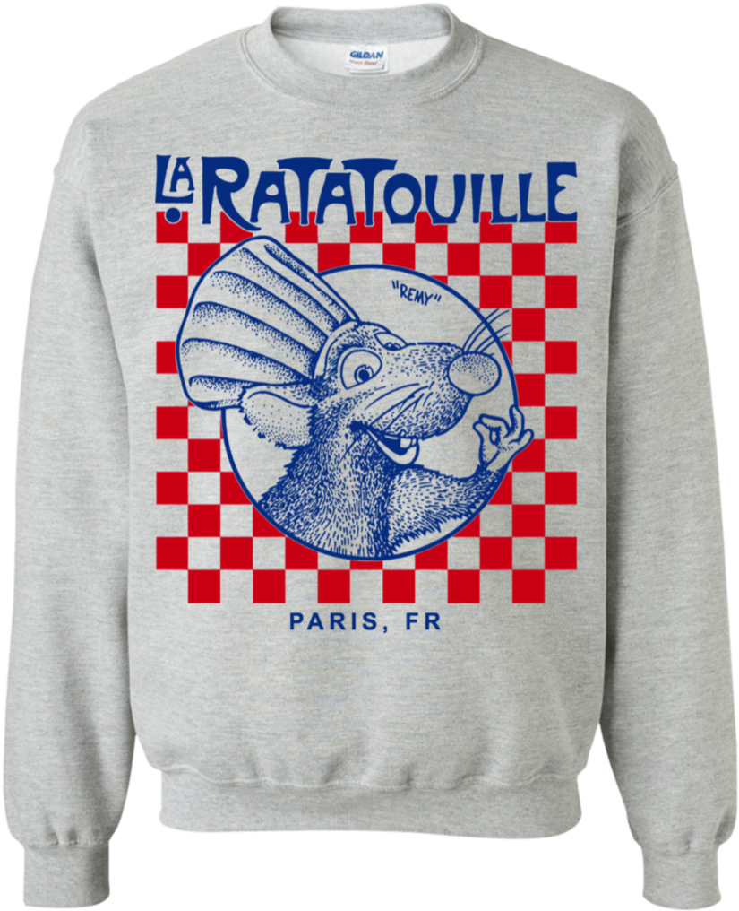 Disney Pixar Ratatouille Remy Paris Checkerboard Sweatshirt - Ugly Christmas Sweater Volvo (1024x1024), Png Download
