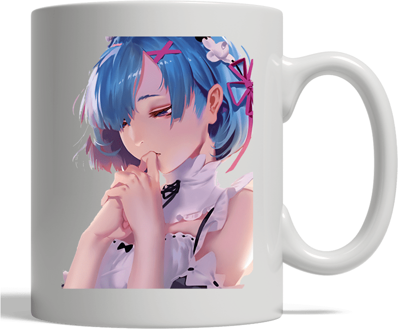 Zero Rem Chan Mug - Re:zero − Starting Life In Another World (800x800), Png Download