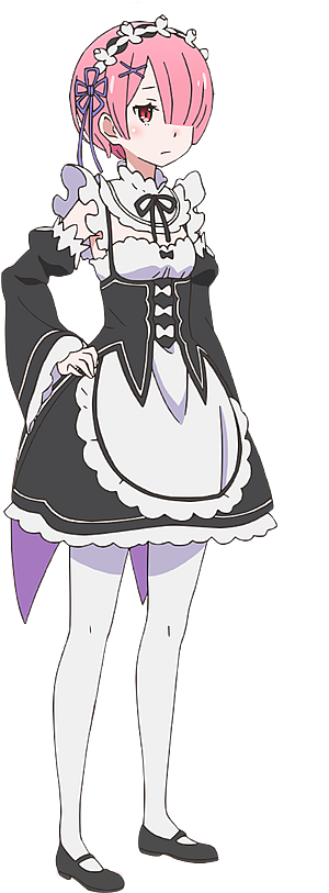 At Least She's Getting Some Attention Already, Right - Re Zero Maid Costume (353x900), Png Download