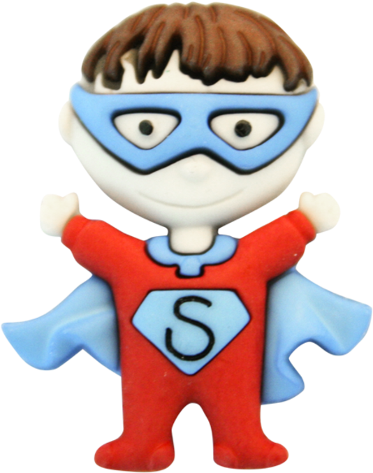 Polyester Button Super Boy Article - Button (954x954), Png Download
