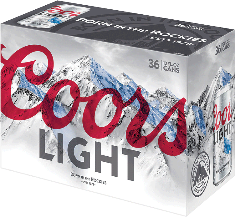 Coors Light 36 Pk - Box (750x1050), Png Download