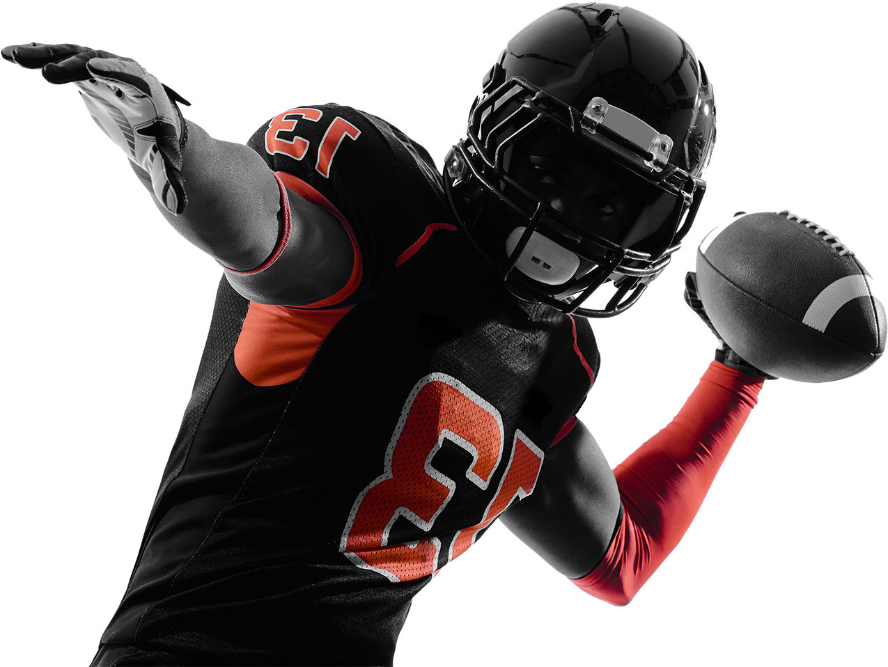 Football - Kick American Football (1400x1049), Png Download