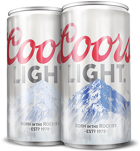 Coors Light Cold Activated Can Using Thermochromic - Red Bull (842x624), Png Download