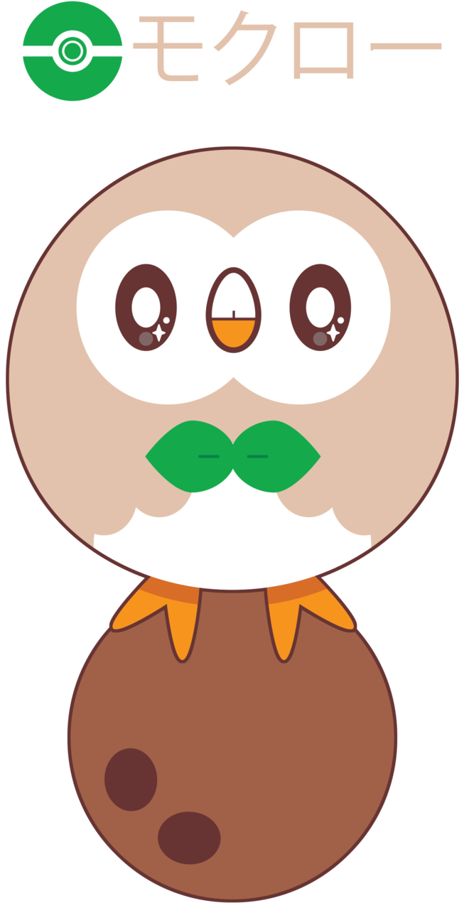 Rowlet - Video Game (800x1320), Png Download