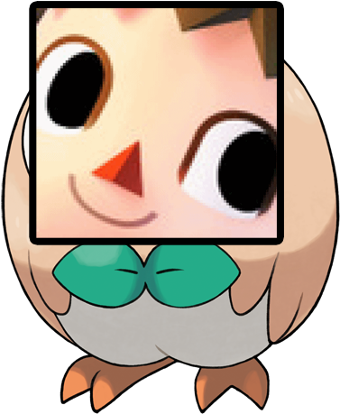 This Is What Happens When I Relate Rowlet And Villager - 神奇 寶貝 寵物 小 精靈 (600x703), Png Download