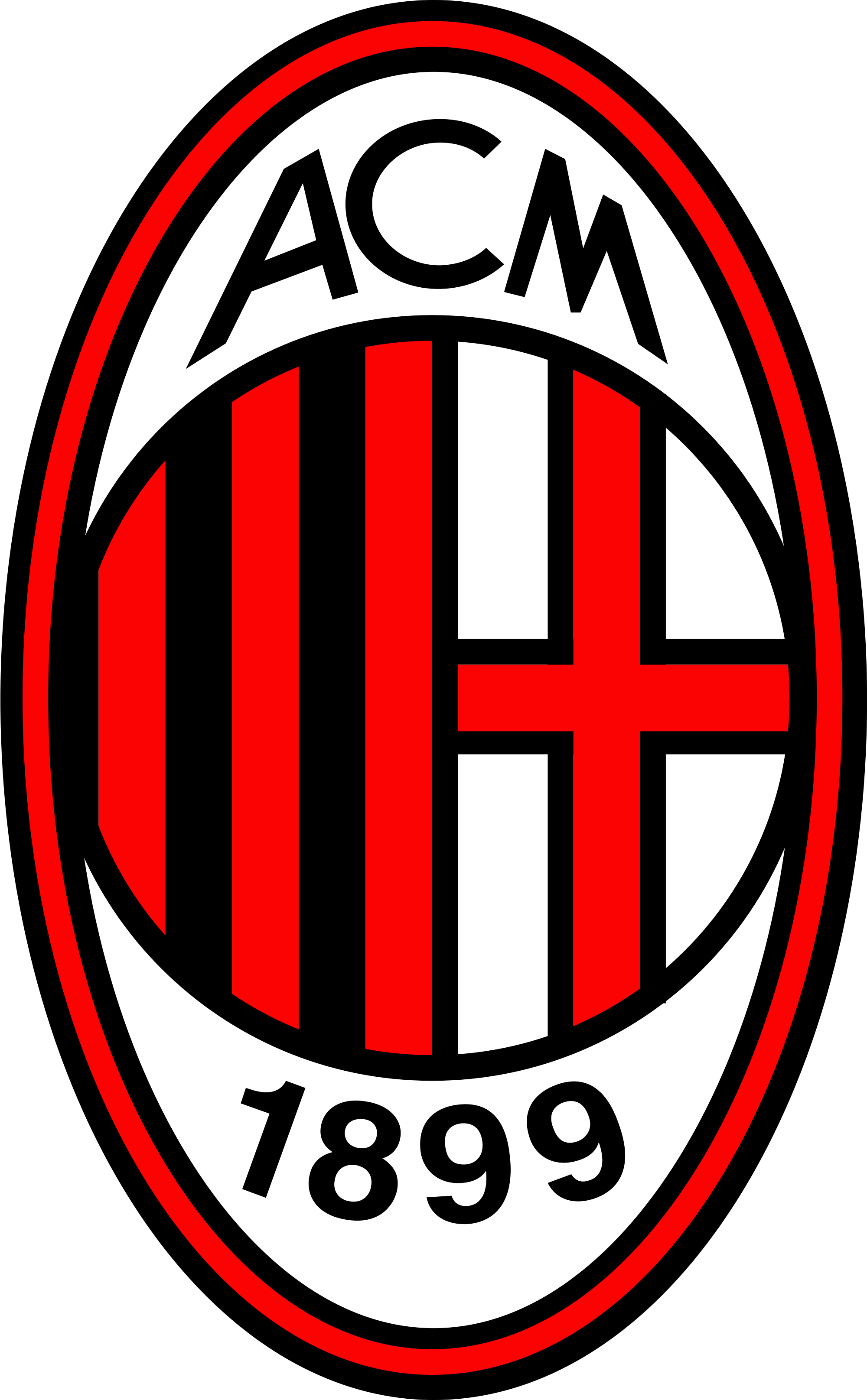 Ac Milan Logo Png (2000x3231), Png Download