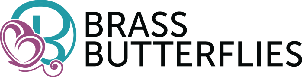 Brassbutterflies Stacked Fullcolour Format=1500w (1000x257), Png Download