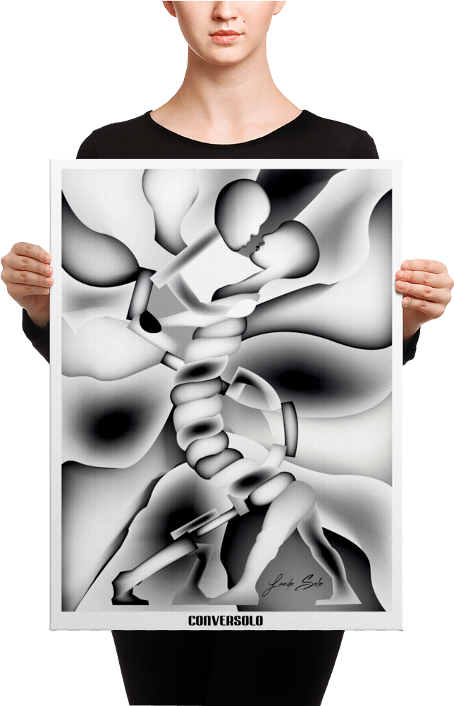 Conversolo Big Brain Creative Arts Stretched Canvas - Canvas (1000x1000), Png Download