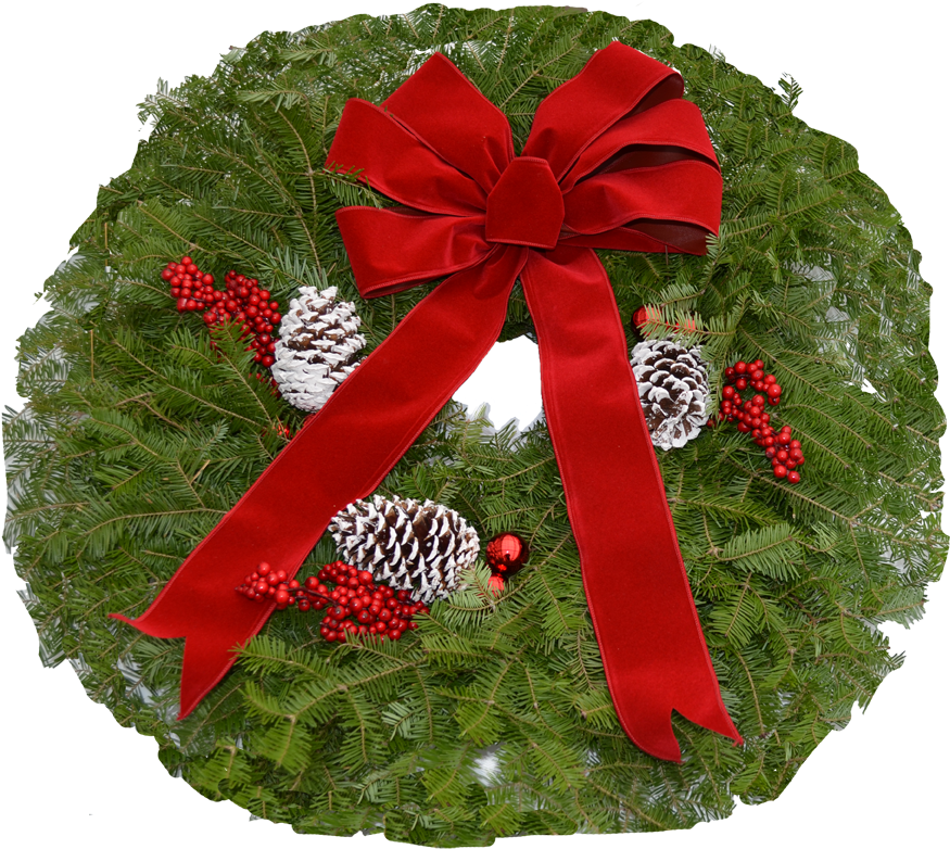 Wreath (947x783), Png Download
