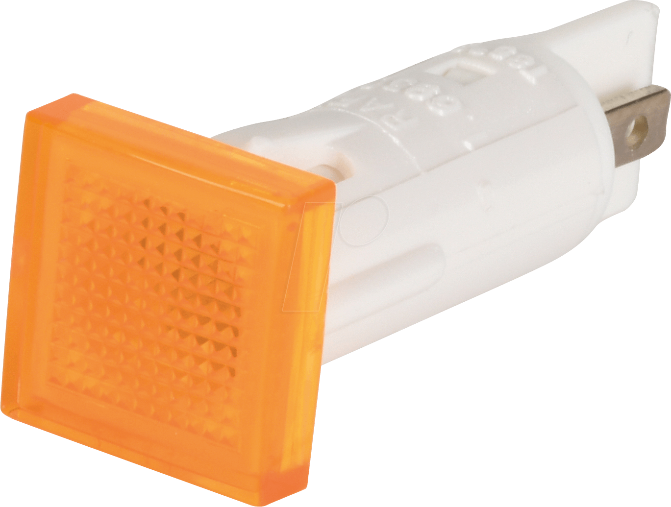 Indicator, 28 V, Bulb, 10 Mm, Square, Yellow Rafi - Plastic (1369x1035), Png Download