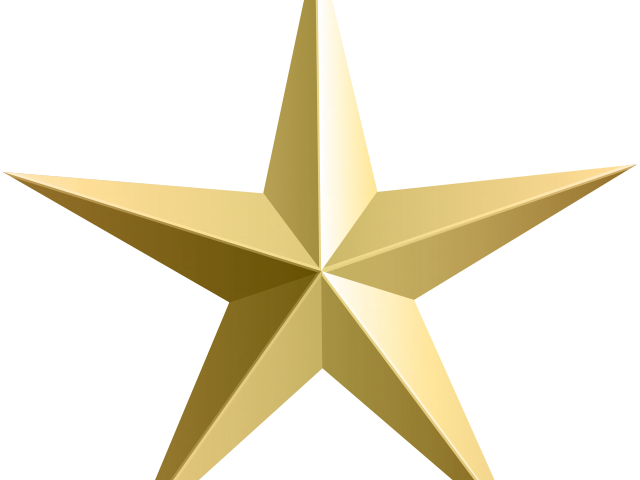 Golden Clipart Star Bethlehem - Transparent Star Clip Art (640x480), Png Download