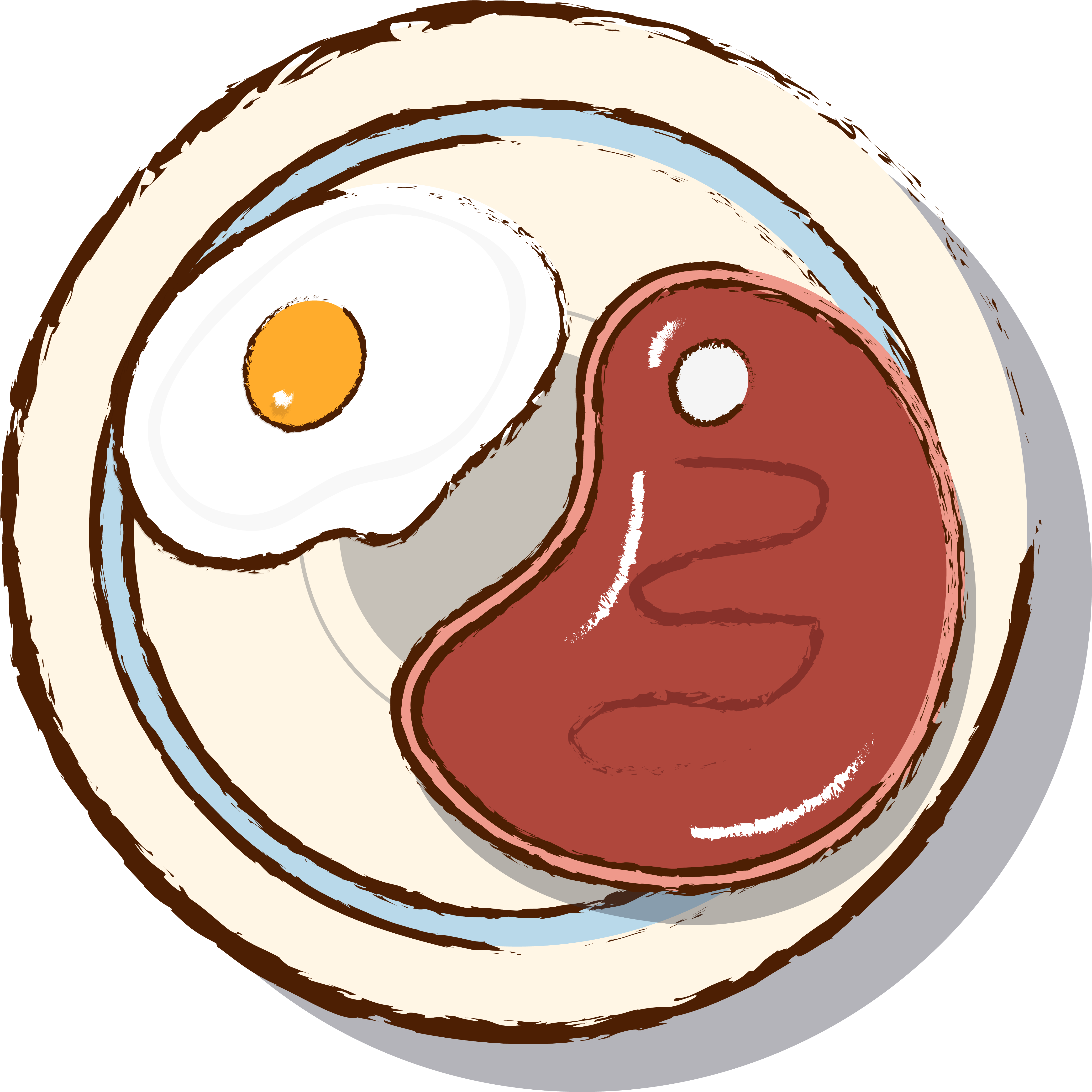 Steak Food Gourmet Eggs Png And Vector Image (8334x8334), Png Download