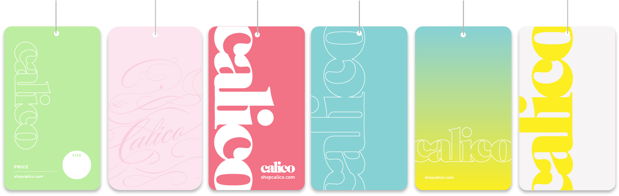 Calico-tags - Graphic Design (1296x414), Png Download