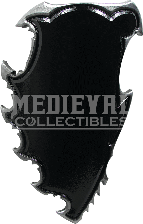 Black And Silver Chaos Larp Battle Shield - Shield (850x850), Png Download
