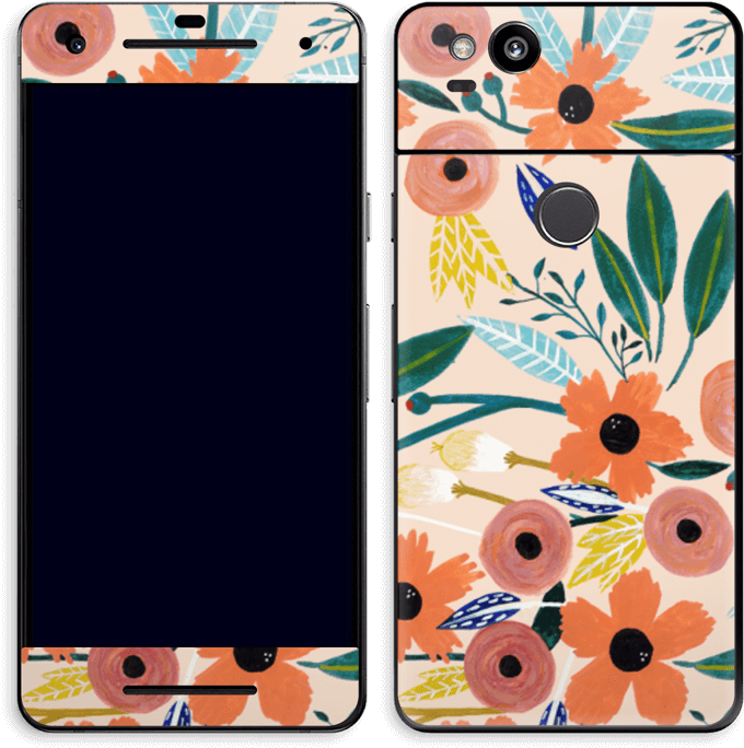 Summer Flower Mix Skin Pixel - Smartphone (791x800), Png Download
