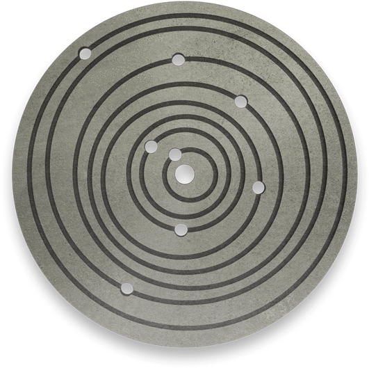 25 Mm, Raw Silver - Circle (800x800), Png Download