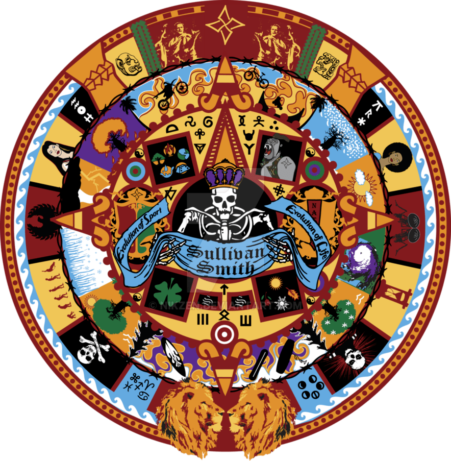 Aztec Calendar Logo 4 By Max - Aztec Calendar (884x903), Png Download